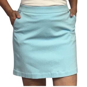 Rafaella Women’s Light Blue Pull On Stretch Golf Tennis Casual SKORT Size S NWT